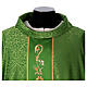 Chasuble with crosses and flowers, 65% acetate 35% viscose Gamma s2