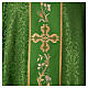 Chasuble with crosses and flowers, 65% acetate 35% viscose Gamma s4