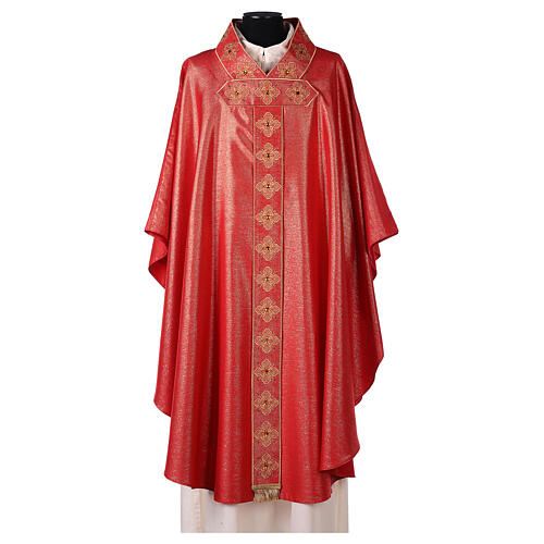Chasuble 100% polyester, cross with stones 5