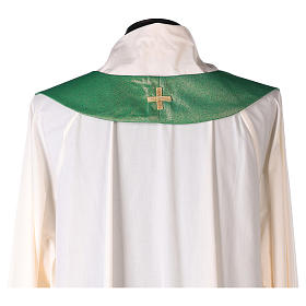 Chasuble croix décorée de pierres 100% polyester s9