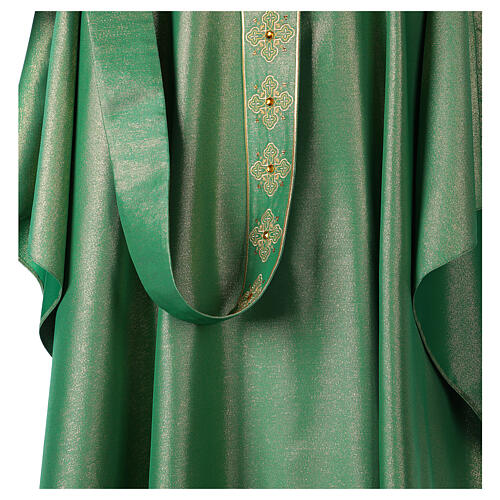 Chasuble with crosses stone decorated 100% polyester 6