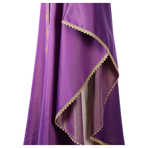 Chasuble with crosses stone decorated 100% polyester 8