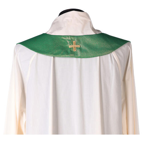 Chasuble with crosses stone decorated 100% polyester 16