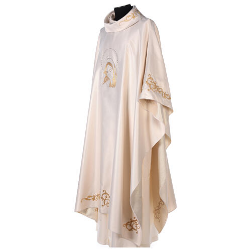 Marian chasuble with Mary and Child stones 5