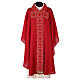 Chasuble with velvet orhprey, golden embroidery, viscose and polyester, 4 colours s4