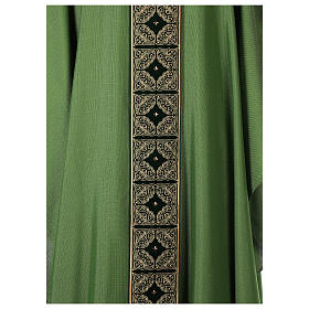 Chasuble étole velours broderie or 4 couleurs viscose polyester s3