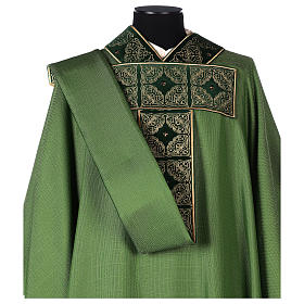 Chasuble étole velours broderie or 4 couleurs viscose polyester s5