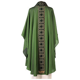 Chasuble étole velours broderie or 4 couleurs viscose polyester s6