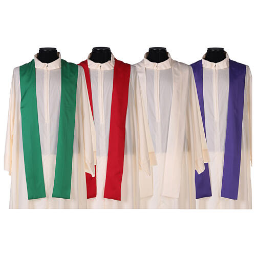 Ultralight Chasuble 100% polyester 4 colours IHS cross rays OFFER 11