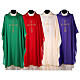 Ultralight Chasuble 100% polyester 4 colours IHS cross rays OFFER s1