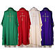 Ultralight Chasuble 100% polyester 4 colours IHS cross rays OFFER s10