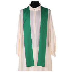 Chasuble 100% polyester 4 couleurs IHS croix rayons s5