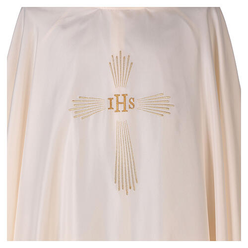 Ultralight Chasuble 100% polyester 4 colors IHS cross rays OFFER 6