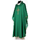 Chasuble polyester broderie croix décorée s3