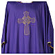 Chasuble polyester broderie croix décorée PROMO s2