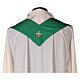 Chasuble polyester broderie croix décorée PROMO s10