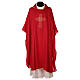 Ultralight Chasuble in polyester cross embroidery s4