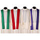 Ultralight Chasuble in polyester cross embroidery s9