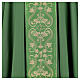 100% wool chasuble with decoration of golden grape shoots and strass s2