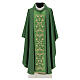 100% wool chasuble with decoration of golden grape shoots and strass s3