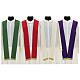 100% wool chasuble with decoration of golden grape shoots and strass s12
