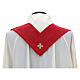 100% wool chasuble with decoration of golden grape shoots and strass s13