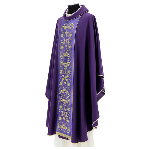 Chasuble in 100% wool with strass four colors 10