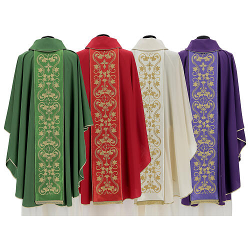 Chasuble in 100% wool with strass four colors 11