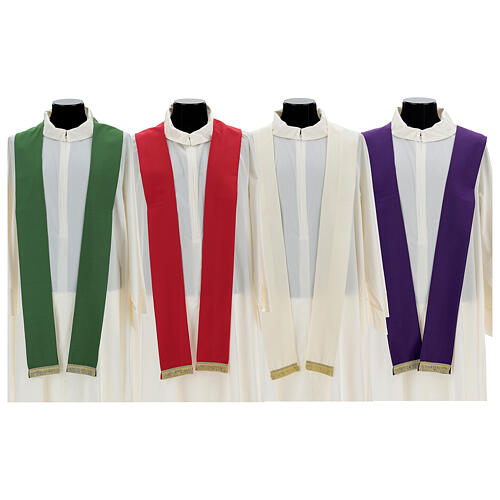 Chasuble in 100% wool with strass four colors 12