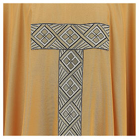 Lamé gold chasuble with applied gallons