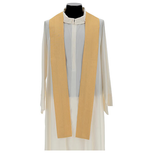 Lamé gold chasuble with applied gallons 5