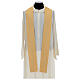 Gold Chasuble in lame polyester and wool with front and back gallon s5