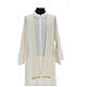 Ivory chasuble in pure wool with embroidery s7