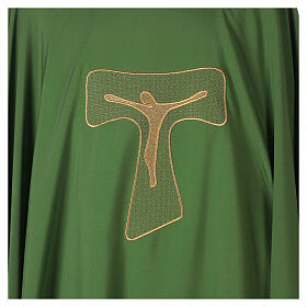 "Superlight" polyester chasuble with Tau embroidery