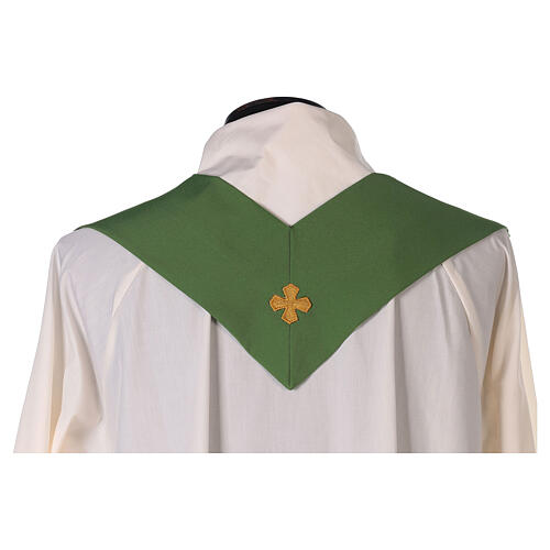 "Superlight" polyester chasuble with Tau embroidery 11