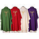 "Superlight" polyester chasuble with Tau embroidery s9