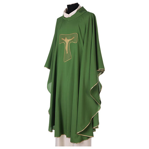 Chasuble in super-light polyester with embroidered Tau 4 colors 8