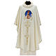 Chasuble avec Notre-Dame de Fatima couleur ivoire s1