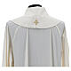 Chasuble 100% polyester, golden and ecru decorations, embroidery and trimming, Limited Edition s7