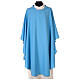 Light blue simple chasuble, 100% polyester s1
