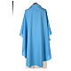 Light blue simple chasuble, 100% polyester s3