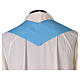 Light blue simple chasuble, 100% polyester s5