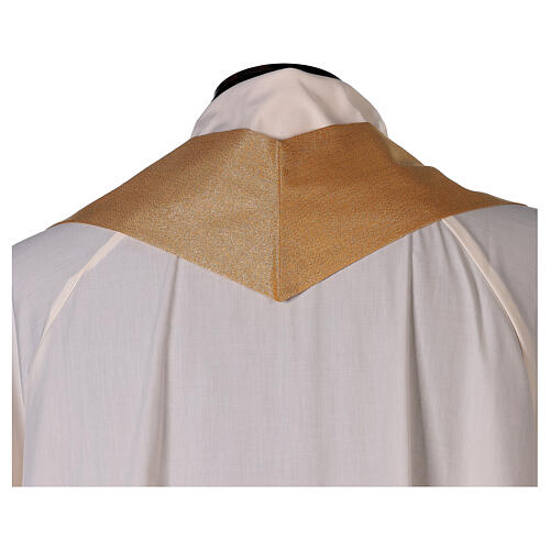Gold simple chasuble, 80% wool, 20% lurex 5