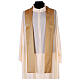 Plain gold chasuble, 80% wool, 20% lurex without embroidery s4
