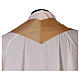 Plain gold chasuble, 80% wool, 20% lurex without embroidery s5