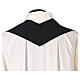 Chasuble noire unie 100% polyester simple s5