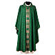 Priest chasuble in acetate viscose agremanistitch work strass machine embroidery Gamma s2