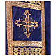 Priest chasuble in acetate viscose agremanistitch work strass machine embroidery Gamma s10