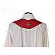 Priest chasuble in acetate viscose agremanistitch work strass machine embroidery Gamma s17