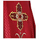 Chasuble of printed polyester fabric, machine emboidery and stones Gamma s4